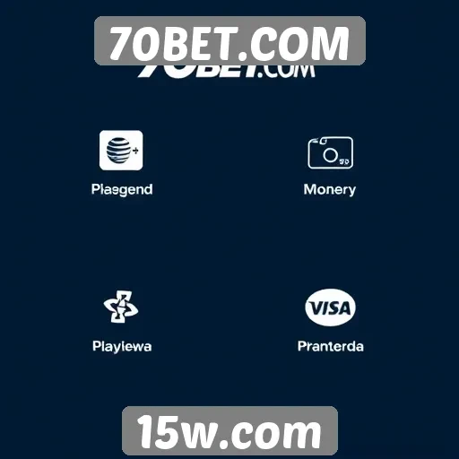 Métodos de pagamento aceitos no 70BET COM